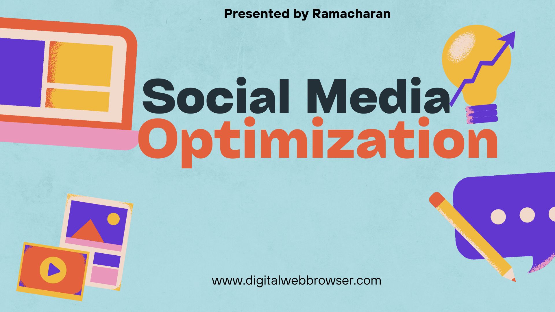 Colorful Minimalist Digital Marketing Presentation